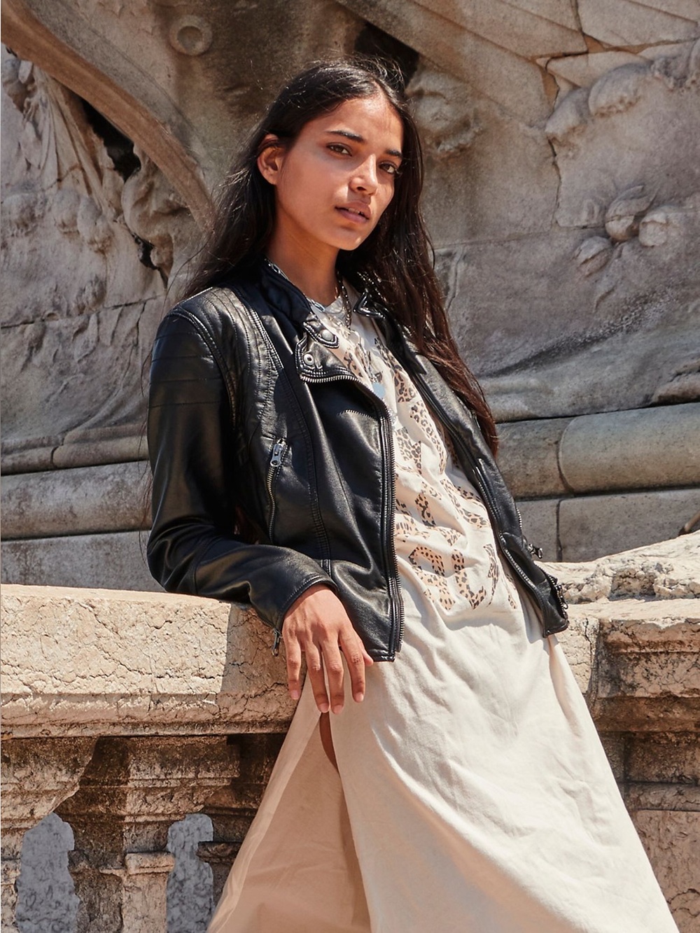 Free People Heartbreaker Vegan Moto Jacket